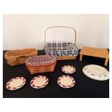 Longaberger Plates and Baskets