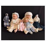 antique German bisque head dolls