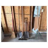 Shovels, brooms, and rakes