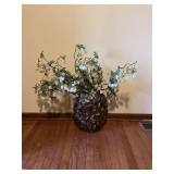 Vase with Artificial Greenery
