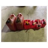 Assorted Plastic Gas Cans