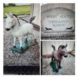 Horse Statues, West Rock Stone