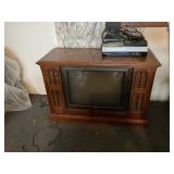 Vintage Working Console TV with VHS player