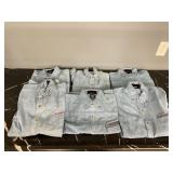 6- Denim Porsche Button Up Shirts