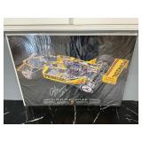 Rick Mears Signed Penzoil Poster 1989