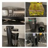 Camera Lens w/ Small Radio And Tv