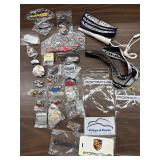 Pins, key chains and misc. pieces