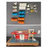 Vintage Metal Toy Garage