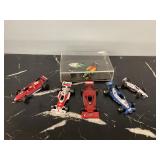 collection of vintage 1970s diecast Formula 1 Cars