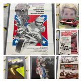 Signed Roger Mears Budweiser Poster & Race Posters
