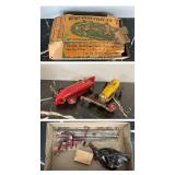 Vintage Kokomo Electricar tinplate cars and track