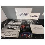 Signed Photographs and concept sketches
