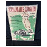 Vintage 1955 Porsche XXII Mille Miglia Poster
