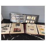 1 book of auto trading cards, 2 bks Auto Postcards