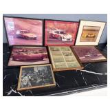 7 Framed Racing Photos