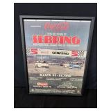 Framed Sebring Poster 1980