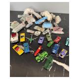 Lot of toy metal cars