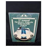 3rd Monterey Auto Races framed poster