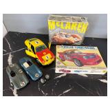 Models and toy cars