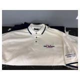 7 White & 3 Navy Polo Race Shirt