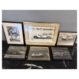 6 Dick Barbour Black & White Framed Photos