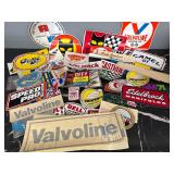 Lot of assorted stickers and decals.
