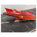 Toy racing boat model