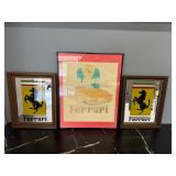 2 Ferrari Mirrors and an Watercolor