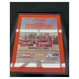 Framed poster