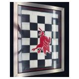 Framed checkered flag