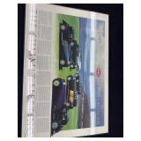 Framed Bugatti poster