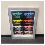 Andy Warhol VTG Car framed poster