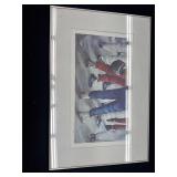 Framed watercolor