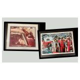 Framed Dick Barbour & Paul Newman Photographs