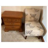 Nightstand and Accent Chair
