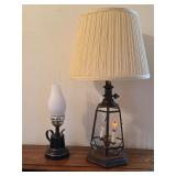 Irvins Country Tinware Lamp & Electric 'Oil' Lamp