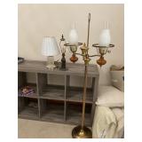 1 floor lamp and 2 small lamps