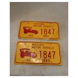 Ind. Historic License Plates