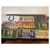 Assorted license plates