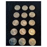 15 Half Dollars