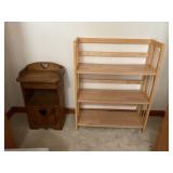 Bookshelf and small cabinet