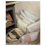 Bed pillows and accent pillows
