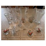 Lenox Star Vase and Other Glassware