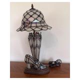 Hat, Umbrella, and Shoe Stained Glass Lamp