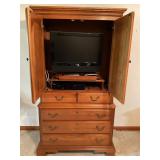 Wardrobe with TV DVD VCR Player