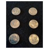6 Half Dollars