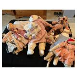 Assorted Stuffed Animals and Dolls