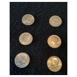 6 Half Dollars