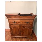 Early American-style Solid Maple Dry Sink