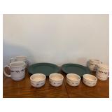 Green Longaberger Pottery
